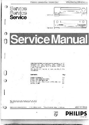 Сервисная инструкция Philips VR-254, VR-454 ― Manual-Shop.ru