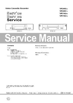 Сервисная инструкция Philips VR-340, VR-740 ― Manual-Shop.ru