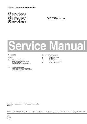 Сервисная инструкция Philips VR-530 ― Manual-Shop.ru