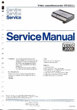 Сервисная инструкция Philips VR2023 ― Manual-Shop.ru