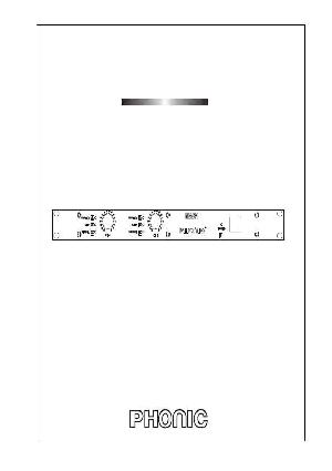 Service manual Phonic MAR-1 ― Manual-Shop.ru