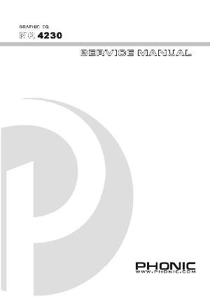 Сервисная инструкция Phonic MQ-4230 ― Manual-Shop.ru