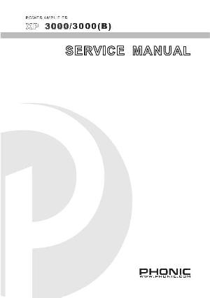 Сервисная инструкция PHONIC XP-3000, XP-3100 ― Manual-Shop.ru