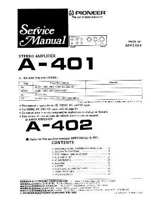 Сервисная инструкция Pioneer A-401, A-402 ― Manual-Shop.ru