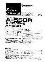 Service manual Pioneer A-450R, A-501R, A-550R