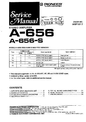 Сервисная инструкция Pioneer A-656 ― Manual-Shop.ru