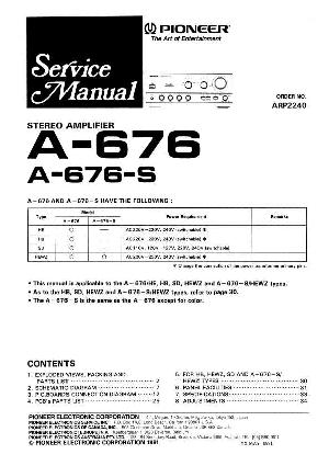 Service manual Pioneer A-676 ― Manual-Shop.ru