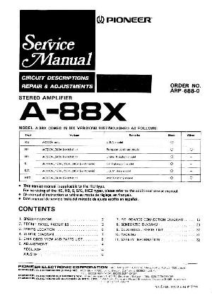 Сервисная инструкция Pioneer A-88X ― Manual-Shop.ru