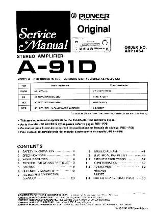 Service manual Pioneer A-91D ― Manual-Shop.ru