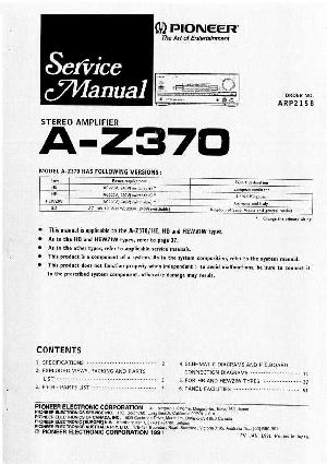Сервисная инструкция Pioneer A-Z370 ― Manual-Shop.ru