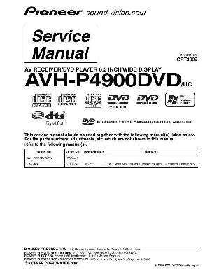 Сервисная инструкция Pioneer AVH-P4900DVD ― Manual-Shop.ru