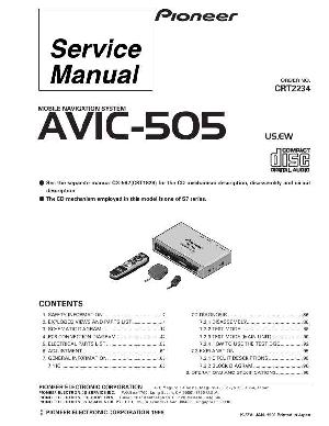 Service manual Pioneer AVIC-505 ― Manual-Shop.ru