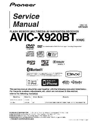 Service manual Pioneer AVIC-X920BT ― Manual-Shop.ru