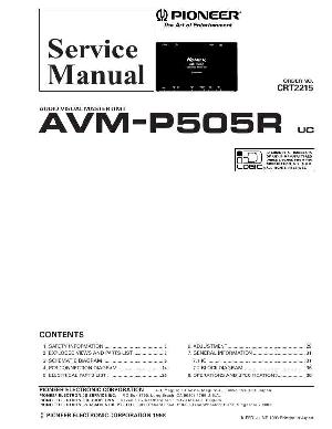 Service manual Pioneer AVM-P505R ― Manual-Shop.ru