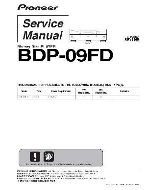Service manual Pioneer BDP-09FD ― Manual-Shop.ru