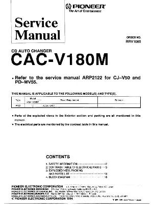 Service manual Pioneer CAC-V180M ― Manual-Shop.ru