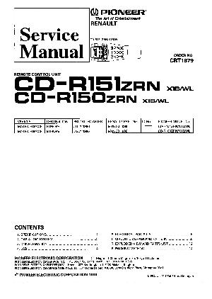 Service manual Pioneer CD-R150, 151 ― Manual-Shop.ru