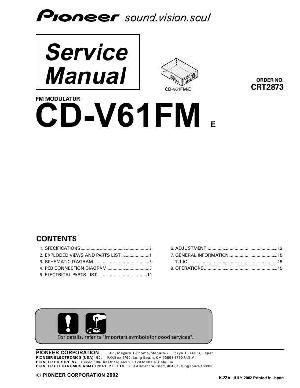Service manual Pioneer CD-V61FM ― Manual-Shop.ru