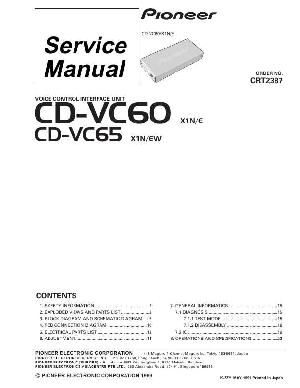 Сервисная инструкция Pioneer CD-VC60, CD-VC65 ― Manual-Shop.ru