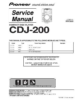 Сервисная инструкция Pioneer CDJ-200 ― Manual-Shop.ru