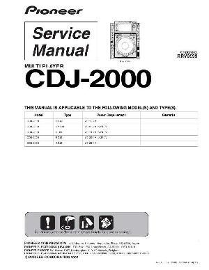 Сервисная инструкция Pioneer CDJ-2000 ― Manual-Shop.ru