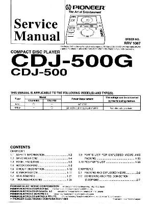 Сервисная инструкция Pioneer CDJ-500, CDJ-500G ― Manual-Shop.ru