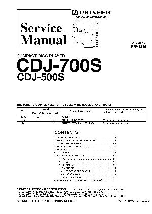 Сервисная инструкция Pioneer CDJ-500S, CDJ-700S ― Manual-Shop.ru
