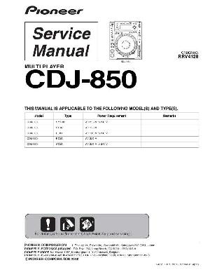 Сервисная инструкция Pioneer CDJ-850 ― Manual-Shop.ru