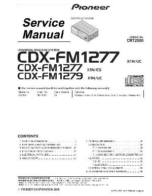 Сервисная инструкция Pioneer CDX-FM1277, CDX-FM1279 ― Manual-Shop.ru