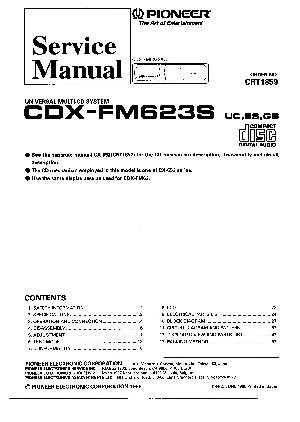 Сервисная инструкция Pioneer CDX-FM623S ― Manual-Shop.ru