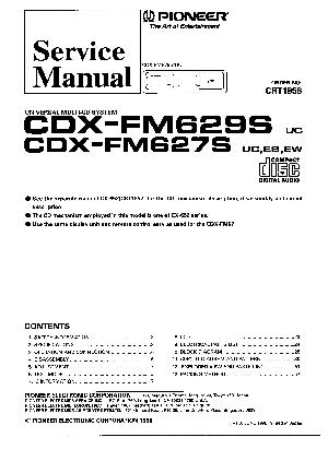 Service manual Pioneer CDX-FM627S, 629S ― Manual-Shop.ru