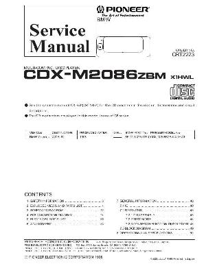 Сервисная инструкция Pioneer CDX-M2086ZBM ― Manual-Shop.ru