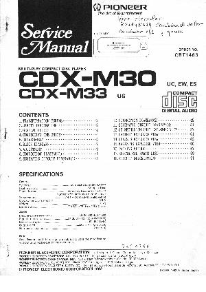 Service manual Pioneer CDX-M30, CDX-M33 ― Manual-Shop.ru