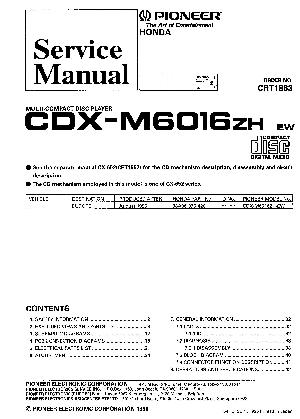 Сервисная инструкция Pioneer CDX-M6016 ― Manual-Shop.ru