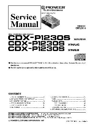 Service manual Pioneer CDX-P1230S ― Manual-Shop.ru