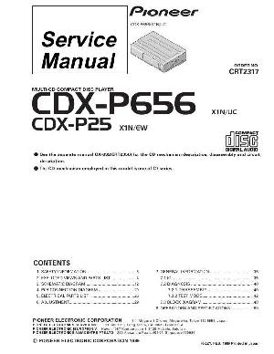 Сервисная инструкция Pioneer CDX-P25, CDX-P656 ― Manual-Shop.ru