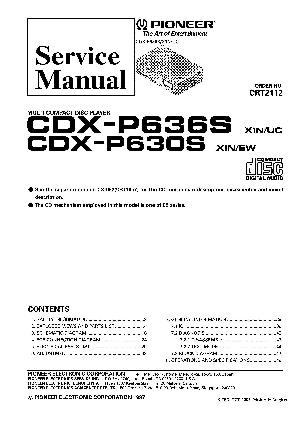 Сервисная инструкция Pioneer CDX-P630S, CDX-P636S ― Manual-Shop.ru