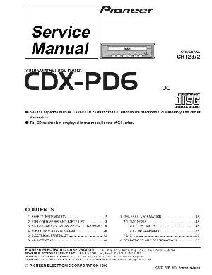 Service manual Pioneer CDX-PD6 ― Manual-Shop.ru