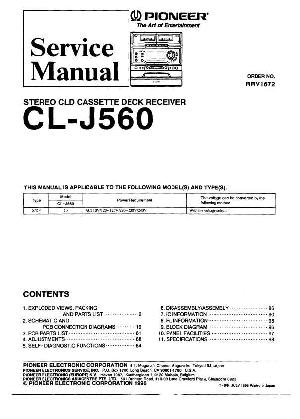 Service manual Pioneer CL-J560 ― Manual-Shop.ru