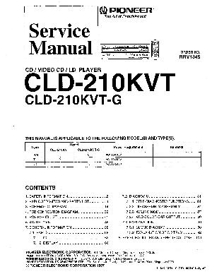 Сервисная инструкция Pioneer CLD-210KVT ― Manual-Shop.ru