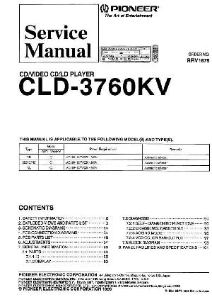 Сервисная инструкция Pioneer CLD-3760KV ― Manual-Shop.ru