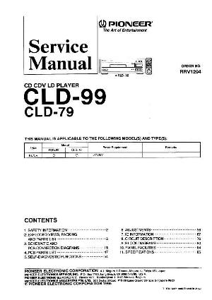 Сервисная инструкция Pioneer CLD-79, CLD-99 ― Manual-Shop.ru