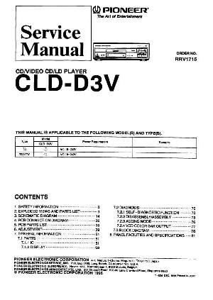 Сервисная инструкция Pioneer CLD-D3V ― Manual-Shop.ru