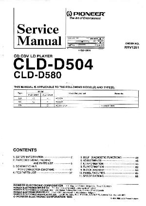 Сервисная инструкция Pioneer CLD-D504, CLD-D580 ― Manual-Shop.ru