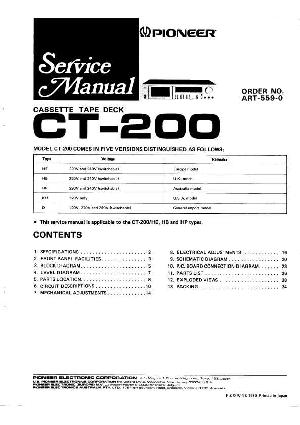 Сервисная инструкция Pioneer CT-200 ― Manual-Shop.ru