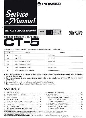 Service manual Pioneer CT-5 ― Manual-Shop.ru