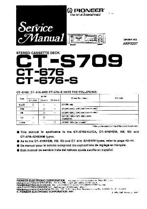 Service manual Pioneer CT-676, CT-676S, CT-S709 ― Manual-Shop.ru