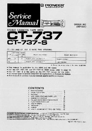 Сервисная инструкция Pioneer CT-737 ― Manual-Shop.ru