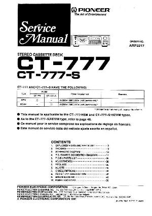 Сервисная инструкция Pioneer CT-777 ― Manual-Shop.ru
