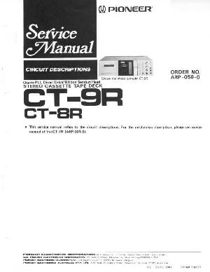 Service manual Pioneer CT-8R, CT-9R ― Manual-Shop.ru